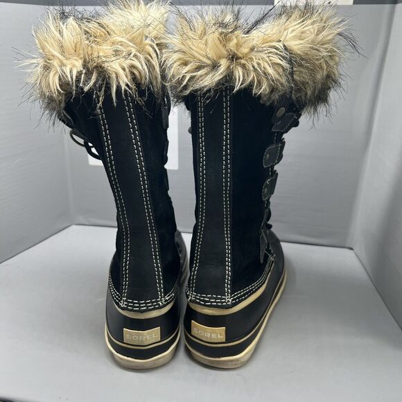 Sorel Women Joan of Arctic Tall Boots Black Waterproof NL1540-010 Sz 8 PreOwned - Picture 7 of 14